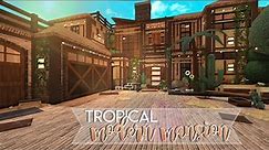 modern tropical mansion | bloxburg speedbuild | nixilia