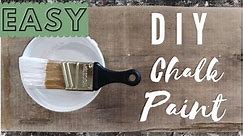 DIY Chalk Paint recipe / 3 Ingredient / Cheap EASY / BEGINNER
