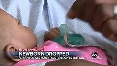 Newborn baby dropped seconds after being delivered