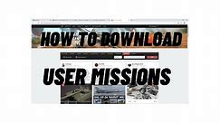How to download user missions/War Thunder