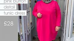 Plus size hot pink button detail tunic... - The Fashion Shop