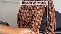 How to curl braids 😍😍 follow for more #curlybraids #satisfyingvideo #explorepage #viralreels #boxbraids | Rosey la France