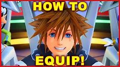 Kingdom Hearts 3: How to Equip Weapons, Armor, & Items