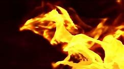 Burning Fire Realistic Fire Background Video Effect
