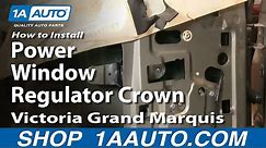 How to Replace Window Regulator 92-10 Mercury Grand Marquis