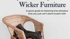 How to Restore Wicker Furniture For Under $10