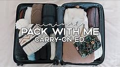 Minimalist PACK WITH ME | 2 Weeks In A Carry-On