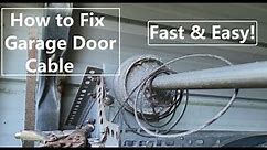 How to Fix a Garage Door Cable That Is Off the Pulley - Fast And Easy To Do!