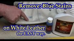 Remove Blue Stains from White Leather
