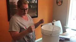 How to apply a large vinyl decal to a bucket for Camping Buckets