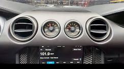 Ford performance dash gauges in the GT350