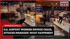 Atlanta Airport Brawl | Coffee Shop Employee Hits Manager, Chaos At Atlanta Airport | US News
