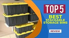 5 Best Stackable Storage Bin Reviews for 2024 : The Best Storage Containers for Every Room