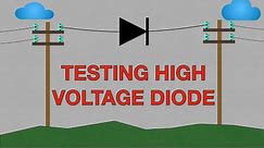 How to test a microwave oven high voltage diode. #highvoltage #diode