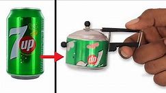 Making Mini Pressure Cooker with soda cans