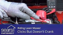 How to Fix a Riding Lawn Mower That Won't Start: Engine Clicks But Doesn't Crank