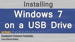 How to Install Bootable Windows 7 onto a USB Drive