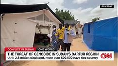 Threat of genocide in Sudan’s Darfur region