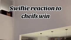 Swiftie reaction cheifs winning Super Bowl #swiftie #cheifs #superbowl #reaction #taylorswift #nfl #espn