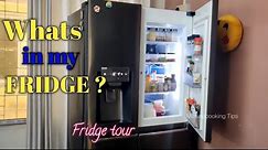 Side by side refrigerator tour कुछ आसान टिप्स के साथ ऐसे बेहतर बनायें फ्रिज को ✨️Fridge organization