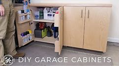 DIY Garage Cabinets for Shop Organization