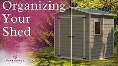 Shed Organizing | Storage Shed Organization Ideas | Cary Prince Organizing