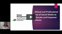 WM Webinar_ Ethical and Professional use of Social Media to Educate and Empower Clients