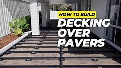 Easy Low Decking Frame on Pavers!