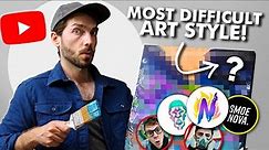 Painting the BIGGEST YouTube Art Collab... with world's MOST DIFFICULT painting technique!