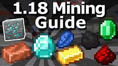 The Ultimate Minecraft 1.18 Mining Guide - Best Way to Mine Diamonds, Gold, Emerald, Copper etc.