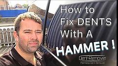 How To Repair Dents With A Hammer! - FORD CUSTOM DENT REPAIR / www.dent-remover.co.uk