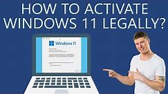 How to Activate Windows 11 Legally?