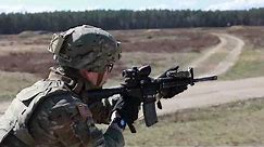 U.S. Army Soldiers Conduct Short-Range Rifle Marksmanship Training