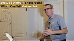 5 Easy Ways to Unlock a Bedroom Door or Unlock a Bathroom Door - Unlock Privacy Lock