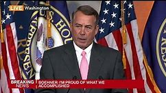 John Boehner Discusses Resignation