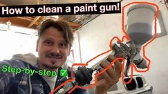 How to clean a paint gun￼