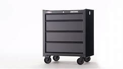 CRAFTSMAN 4-Drawer Black Steel Tool Cabinet (26.5-in W x 32.5-in H)