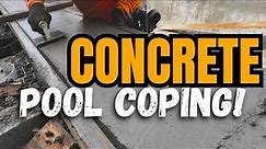 Concrete Pool Coping. We Ran short!