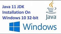 How to install Java 11 OpenJDK on Windows 10 32 bit | how to set java path in Windows 10