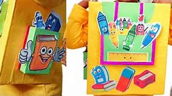 1st Prize Fancy Dress Competition Idea For Kids | Full Tutorial 🎒 School Bag Fancy Dress Costume |