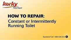 Constant or Intermittently Running Toilet