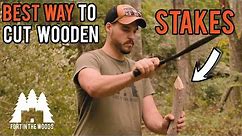 How to make wooden stakes