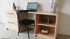 DIY Cabinets {And an Easy Modular Home Office Desk Idea!}