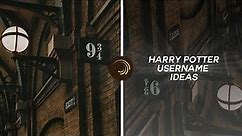 Harry Potter Usernames Ideas | New made by me