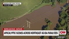 Aerials show catastrophic flooding in New Jersey