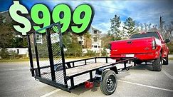 Newest Business Addition - 5x8 Tractor Supply $999 Trailer REVIEW!