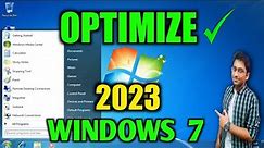 How To OPTIMIZE Windows 7 For Gaming And Performance
