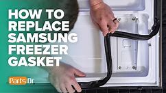 How to replace Samsung freezer door gasket part # DA63-06541E