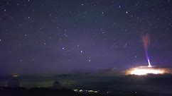 Gigantic Jet Lightning Near Hawaii