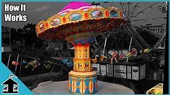 Swing Carousel Carnival Ride Set Up